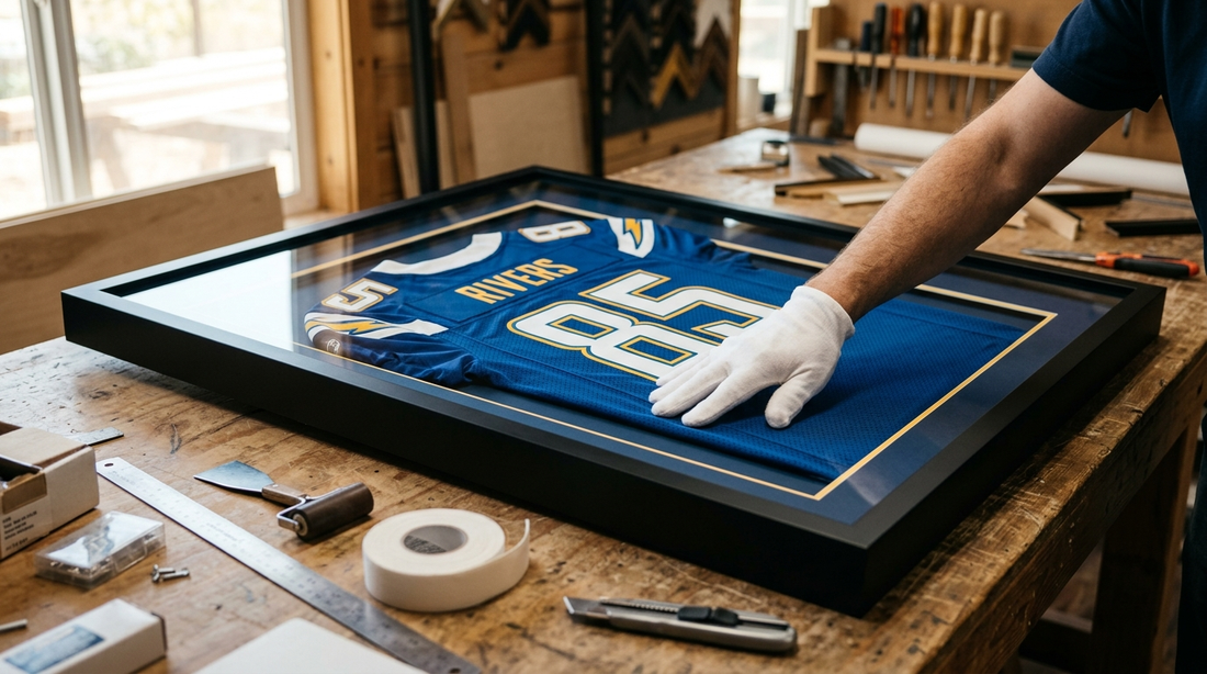 ¿Cómo enmarcar una playera de fútbol perfectamente?