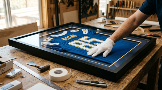 ¿Cómo enmarcar una playera de fútbol perfectamente?